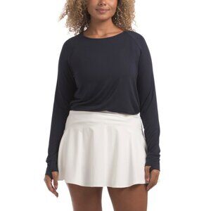 SWING CONTROL Navy Breathable Long Sleeve Top